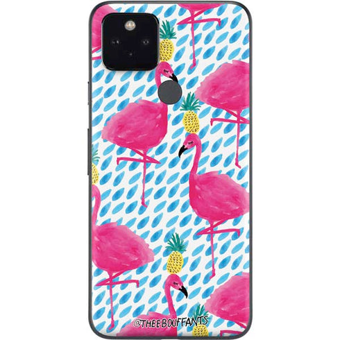 Bouffants and Broken Hearts Party Flamingos Google Pixel 4a 5G Skin